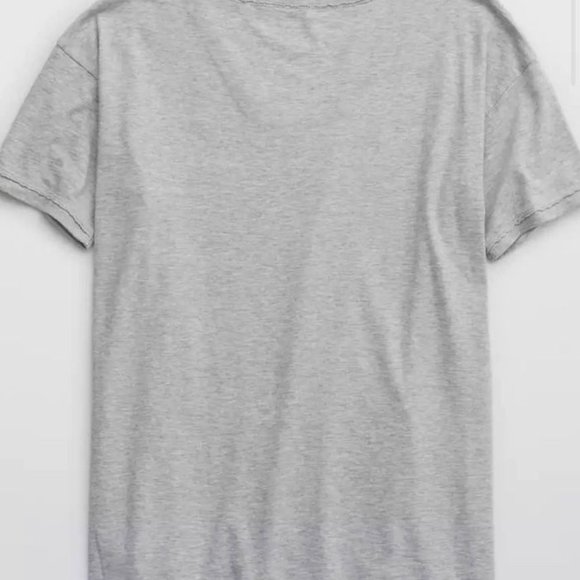 NWOT aerie Grey V-Neck Tee - Picture 4 of 5